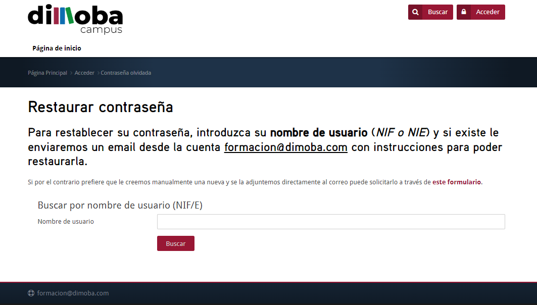 Restablecer contraseña